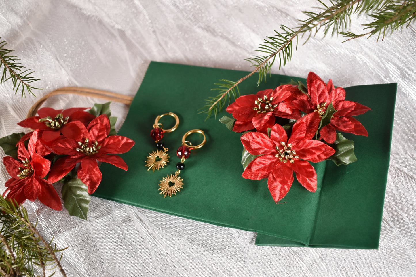 Red Hearts earrings -Festive Collection 2025