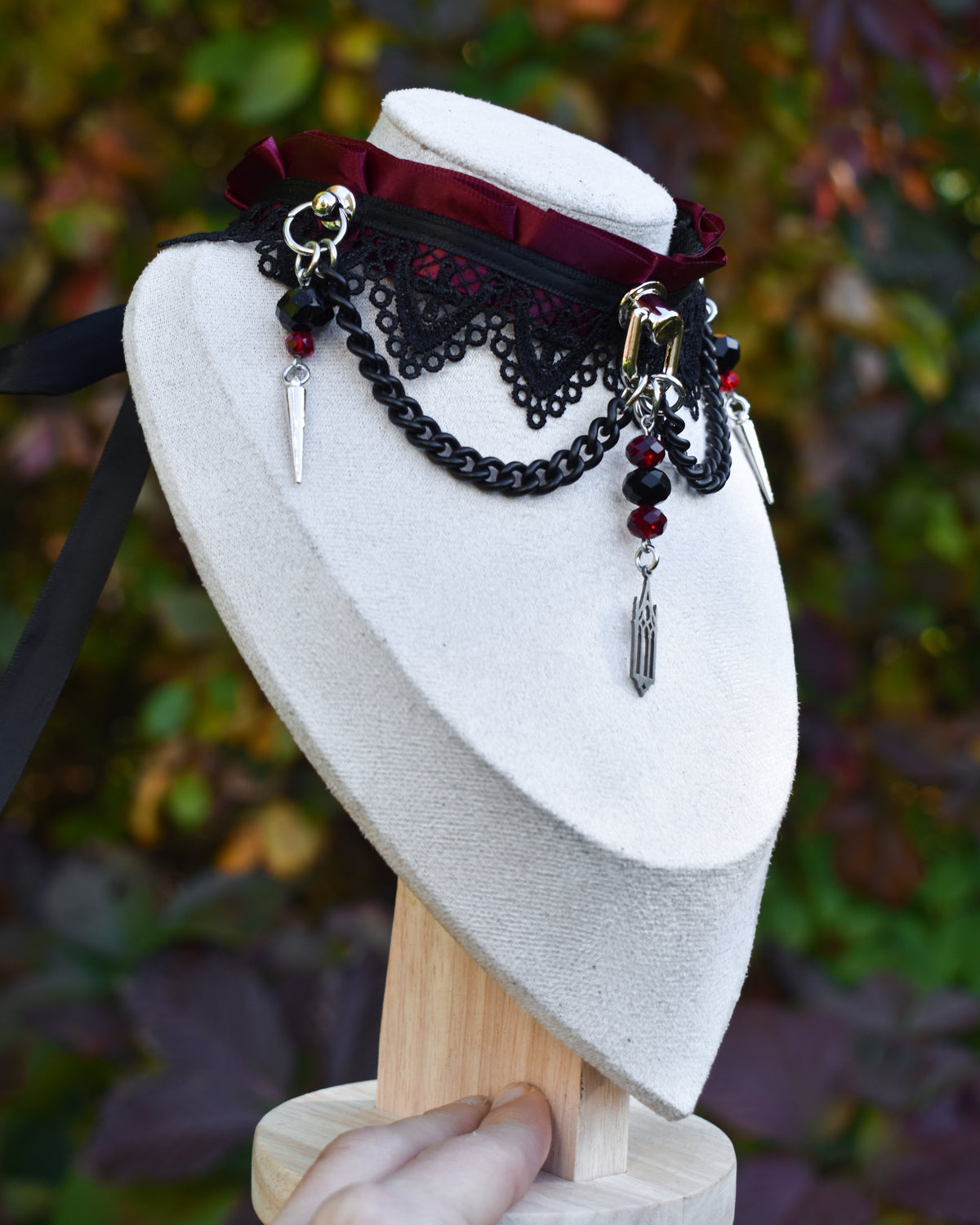 Halloween Collection 2026- Red cathedral Choker