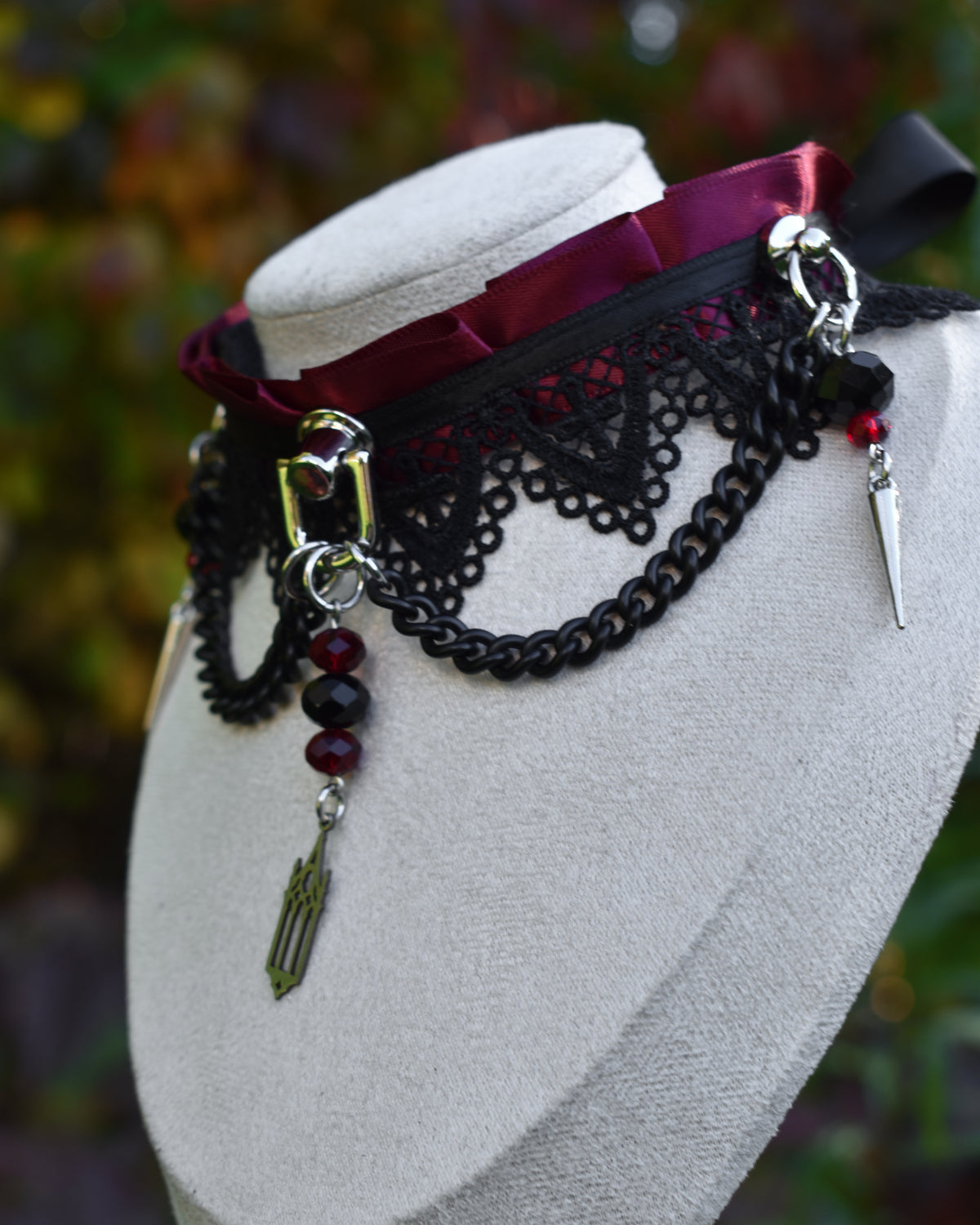 Halloween Collection 2026- Red cathedral Choker