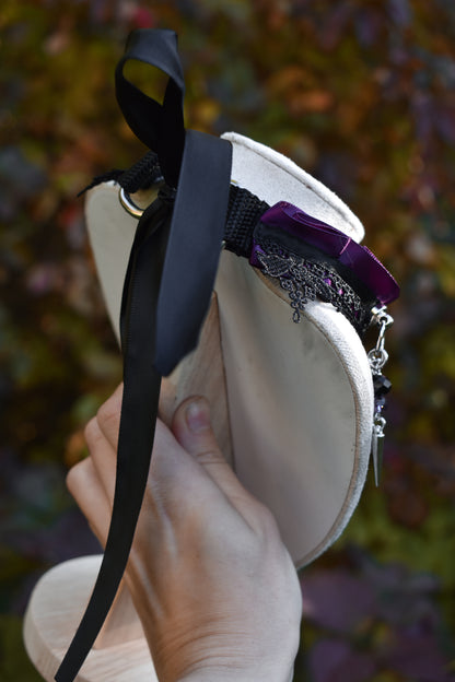 Halloween Collection 2026- Moon moth purple Choker