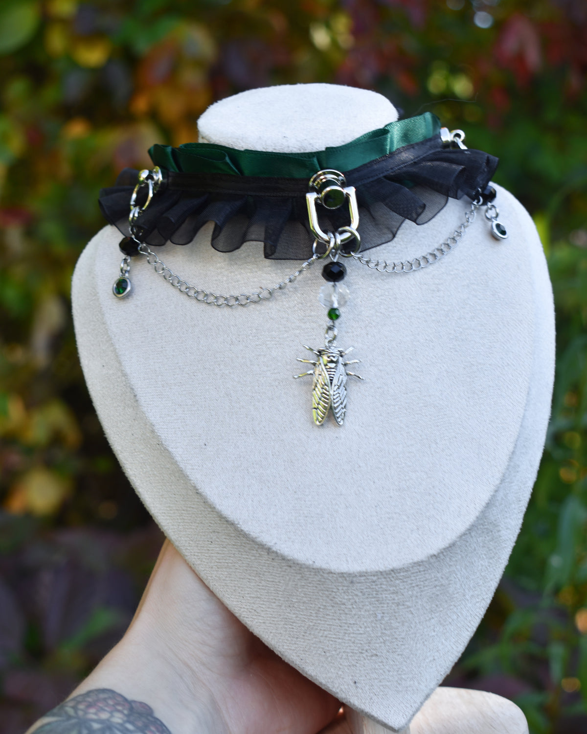 Halloween Collection 2026- Green cicada choker