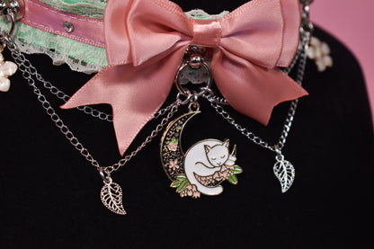 Sleepy kitty choker-Spring Collection