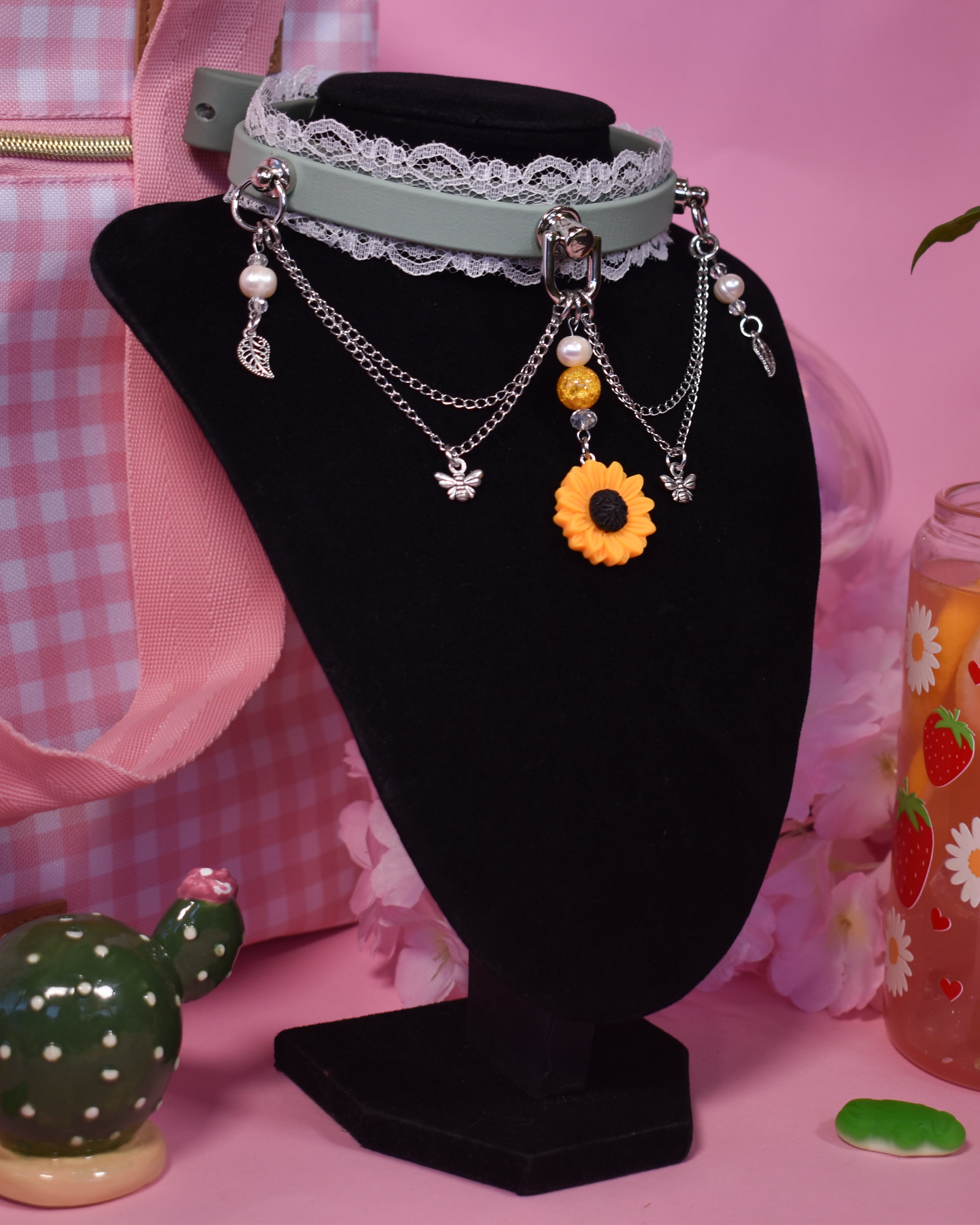 Sunflower Field choker -Spring Collection 2026 – Naughty Pawsies