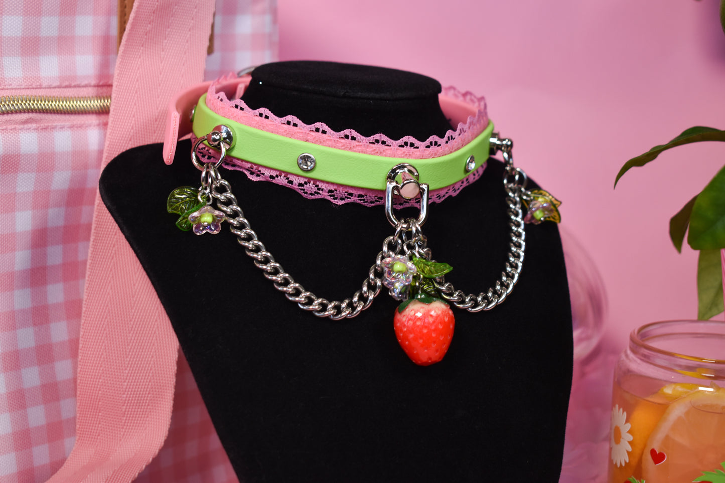 Strawberry limeade choker -Spring Collection 2026