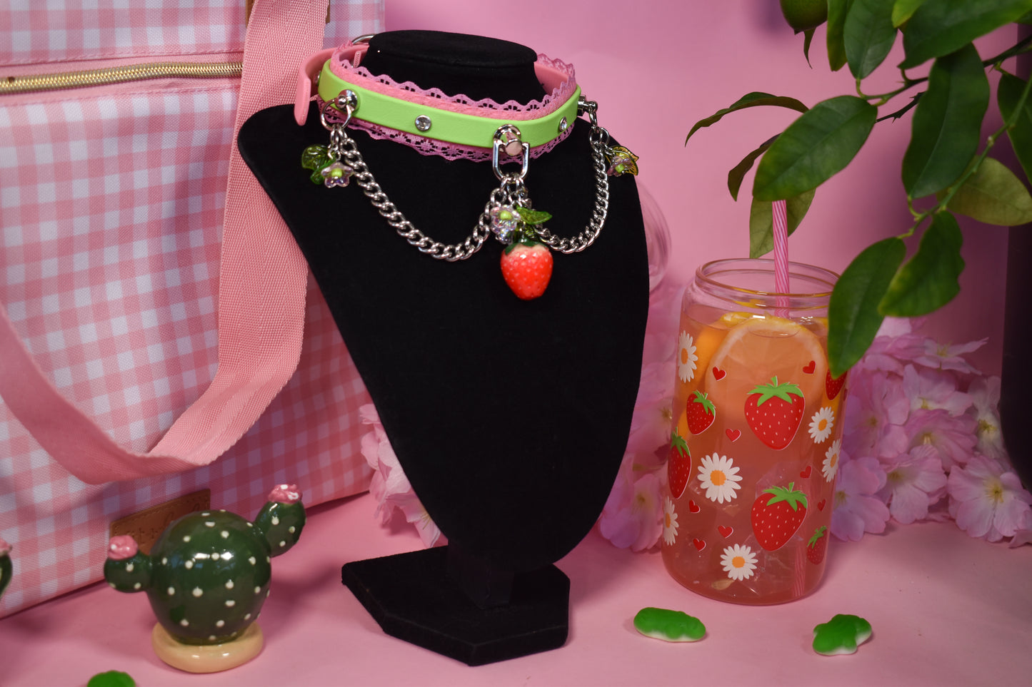 Strawberry limeade choker -Spring Collection 2026