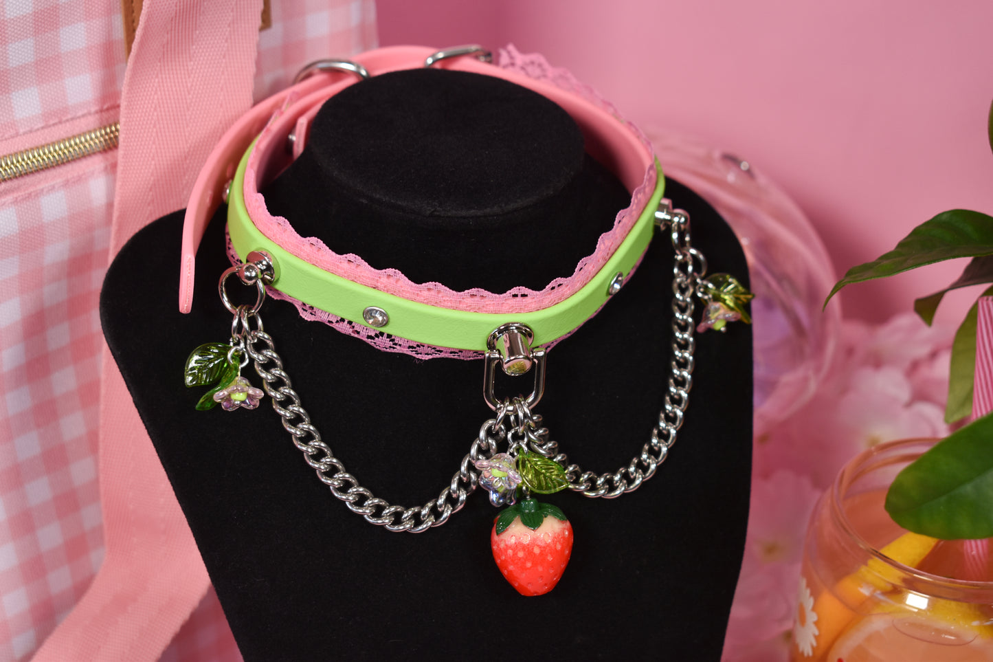 Strawberry limeade choker -Spring Collection 2026