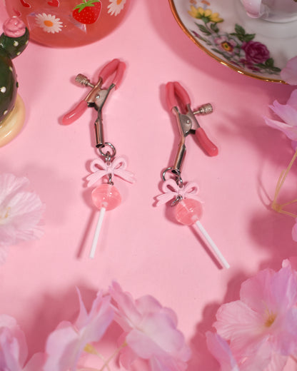 Pink lolipop  Nipple Clamps
