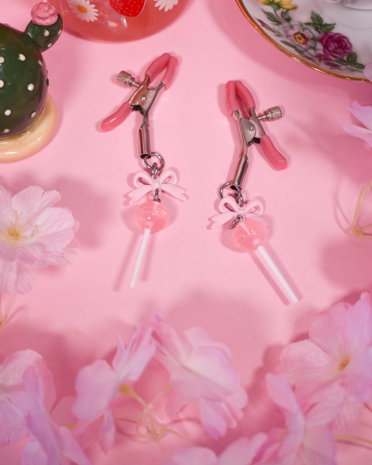 Pink lolipop  Nipple Clamps