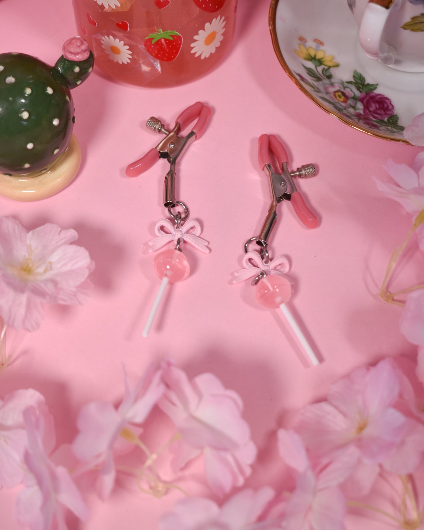 Pink lolipop  Nipple Clamps