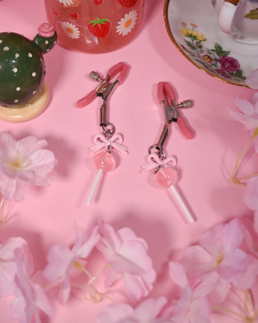 Pink lolipop  Nipple Clamps