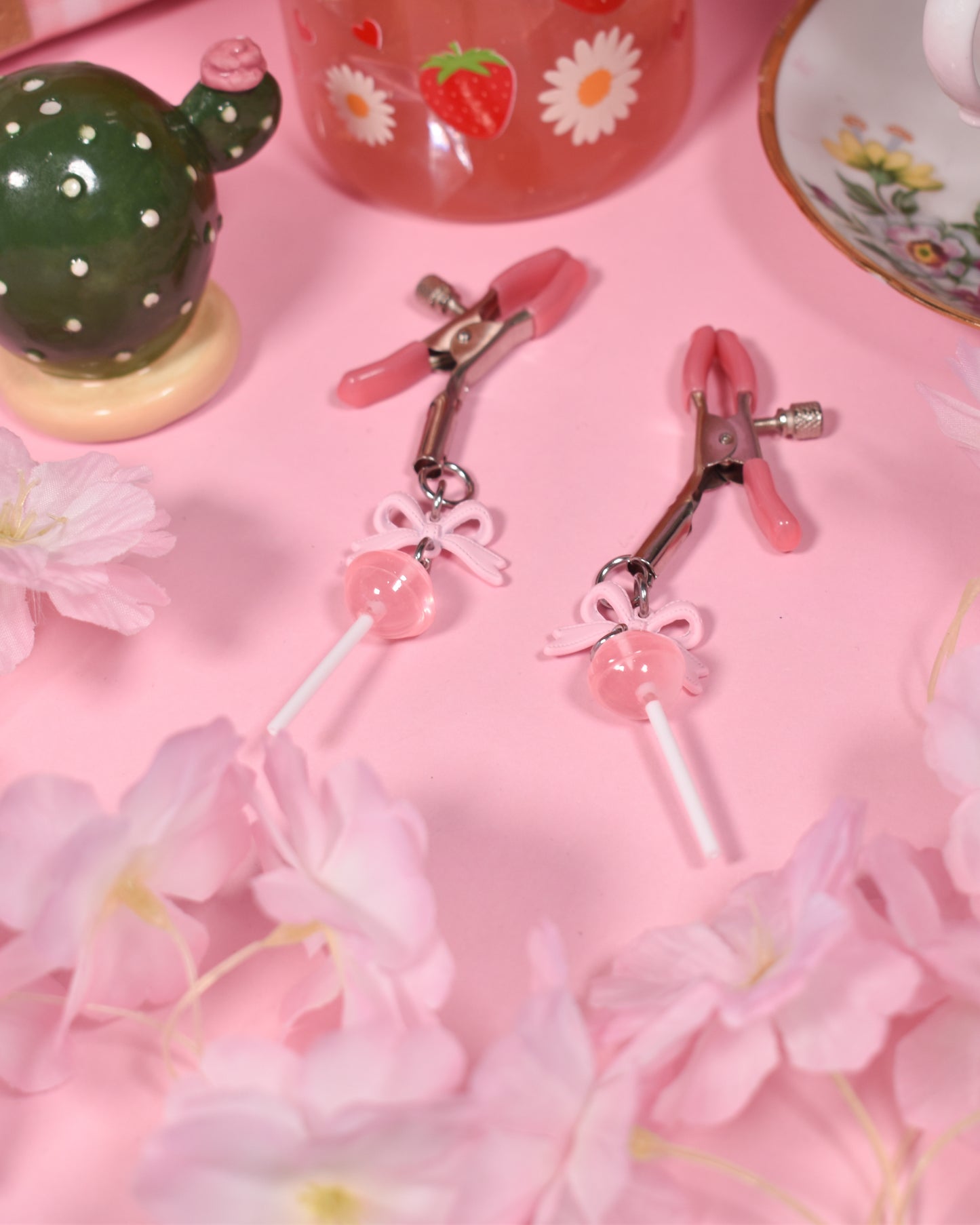 Pink lolipop  Nipple Clamps