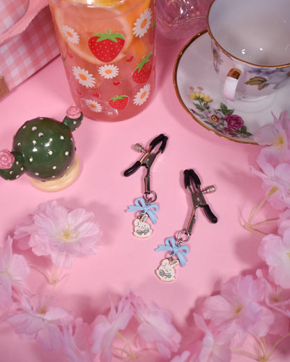 Blue bunny Nipple Clamps
