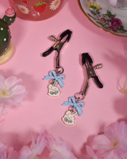 Blue bunny Nipple Clamps