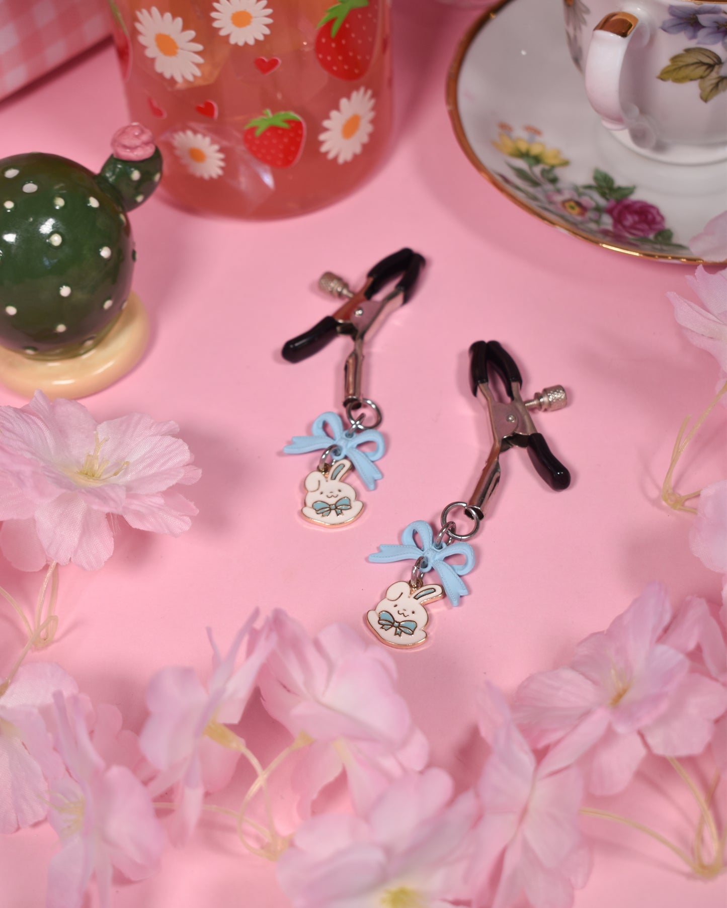Blue bunny Nipple Clamps