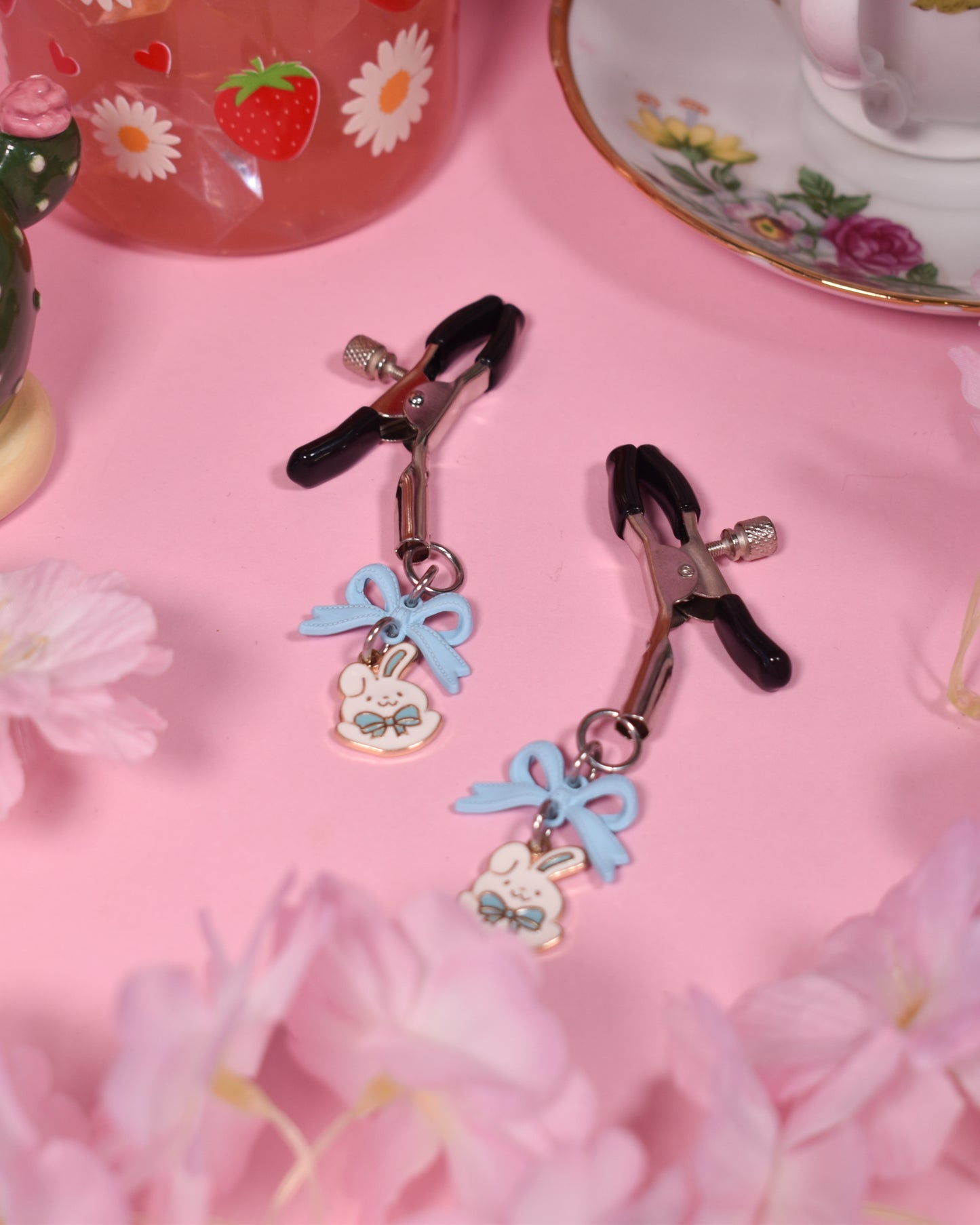 Blue bunny Nipple Clamps