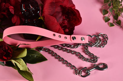 Biothane chain Leash - Pink - Valentine's collection 2006
