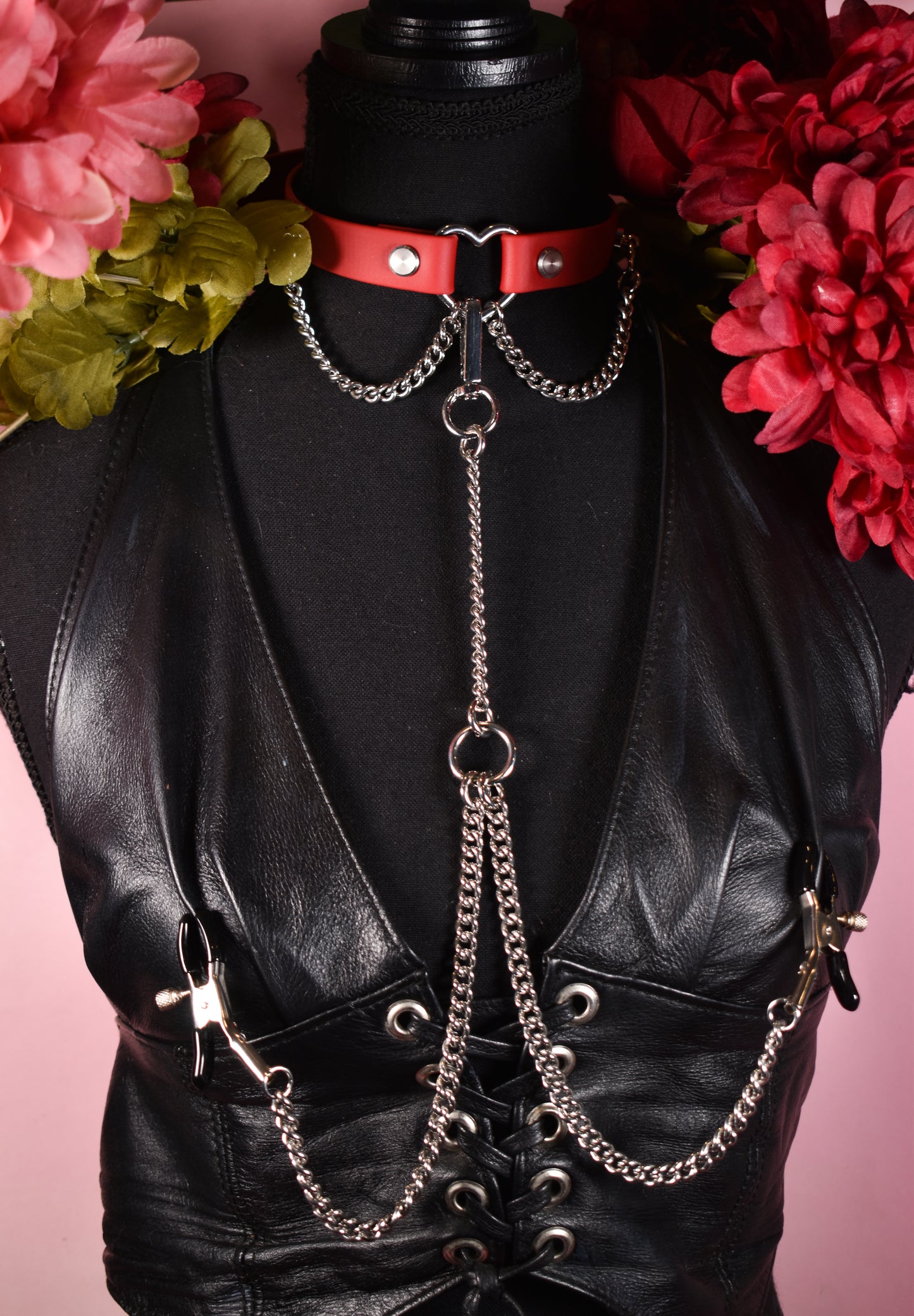 Biothane Choker X clamps combo   - Valentine's collection 2026
