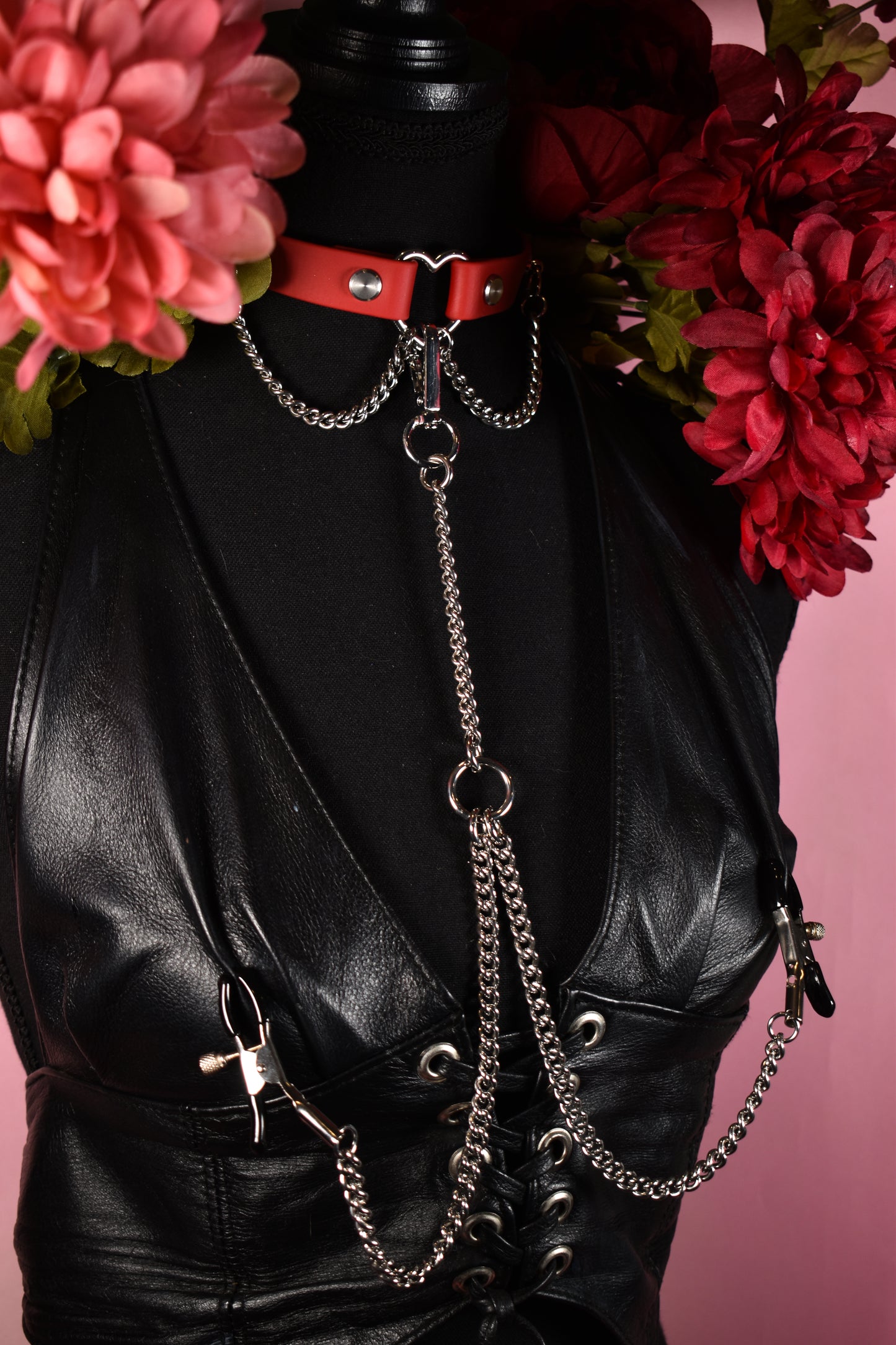 Biothane Choker X clamps combo   - Valentine's collection 2026