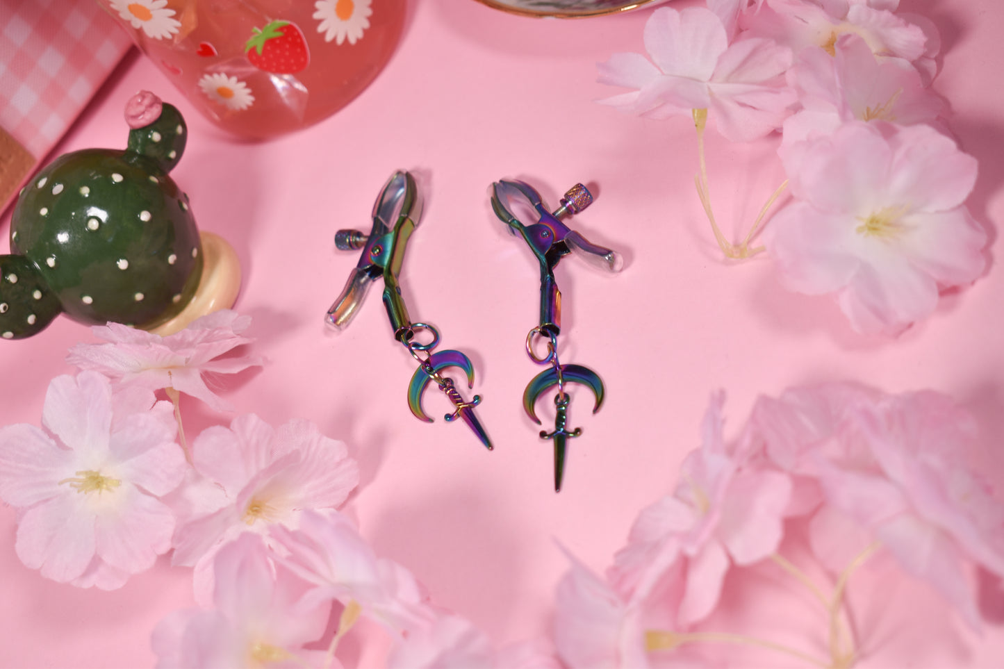 Rainbow daggers Nipple Clamps