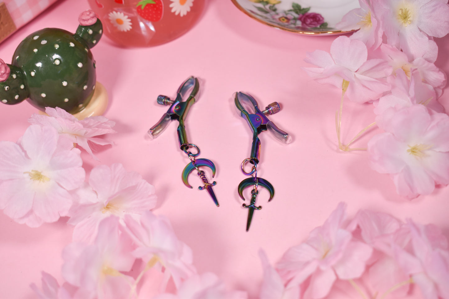 Rainbow daggers Nipple Clamps