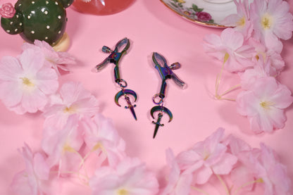 Rainbow daggers Nipple Clamps