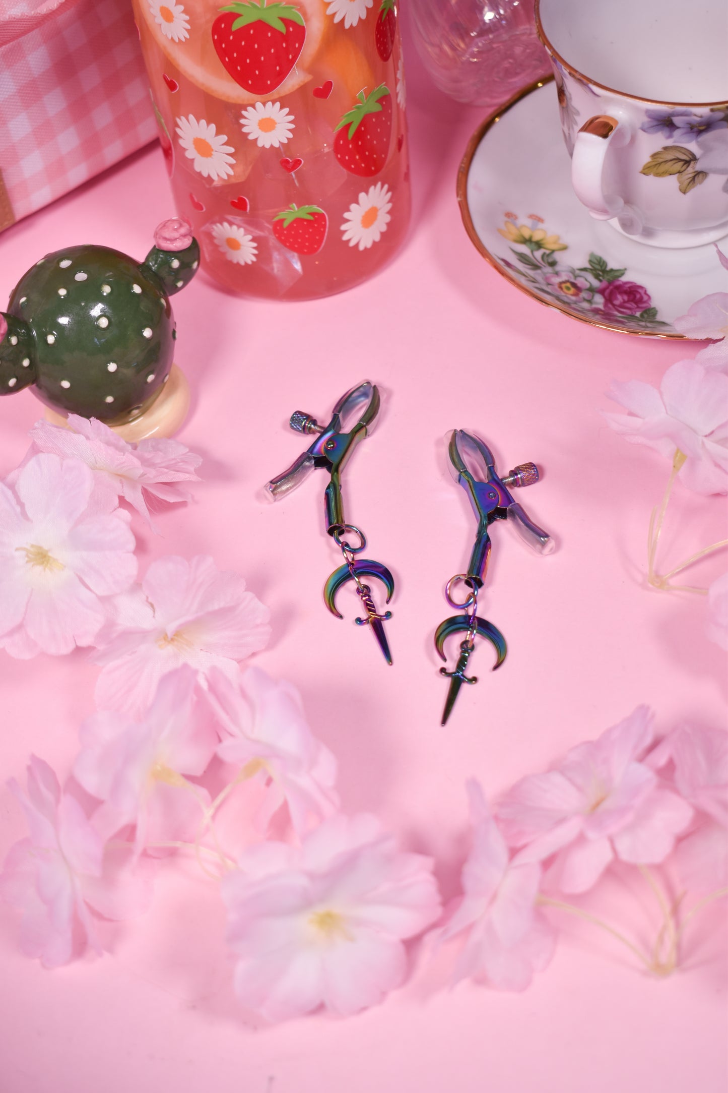 Rainbow daggers Nipple Clamps