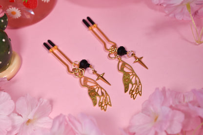 Golden magical hands Nipple Clamps
