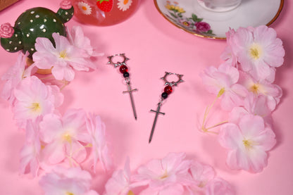 spikey Swords Earrings