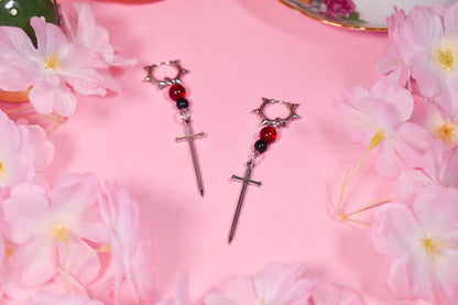 spikey Swords Earrings