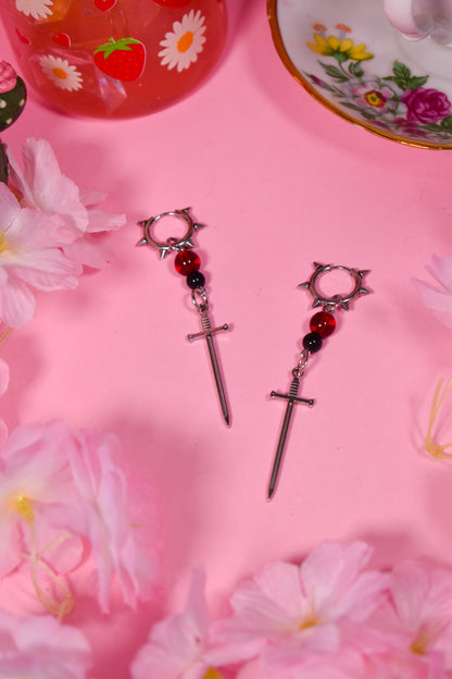 spikey Swords Earrings