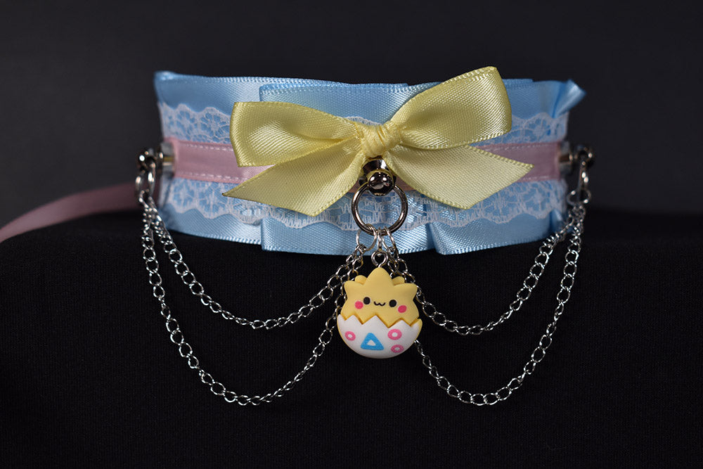 Made to your size / Lil chick choker / goth / emo / kitten play / alt fashion / bdsm / weirdcore necklace / kawaii fashion