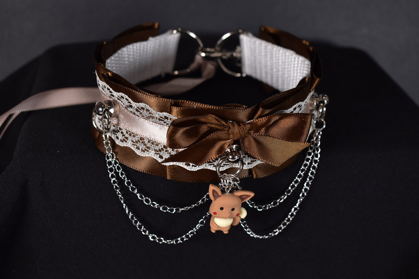 Made to your size / Brown fox choker / goth / emo / kitten play / alt fashion / bdsm / weirdcore necklace / kawaii fashion