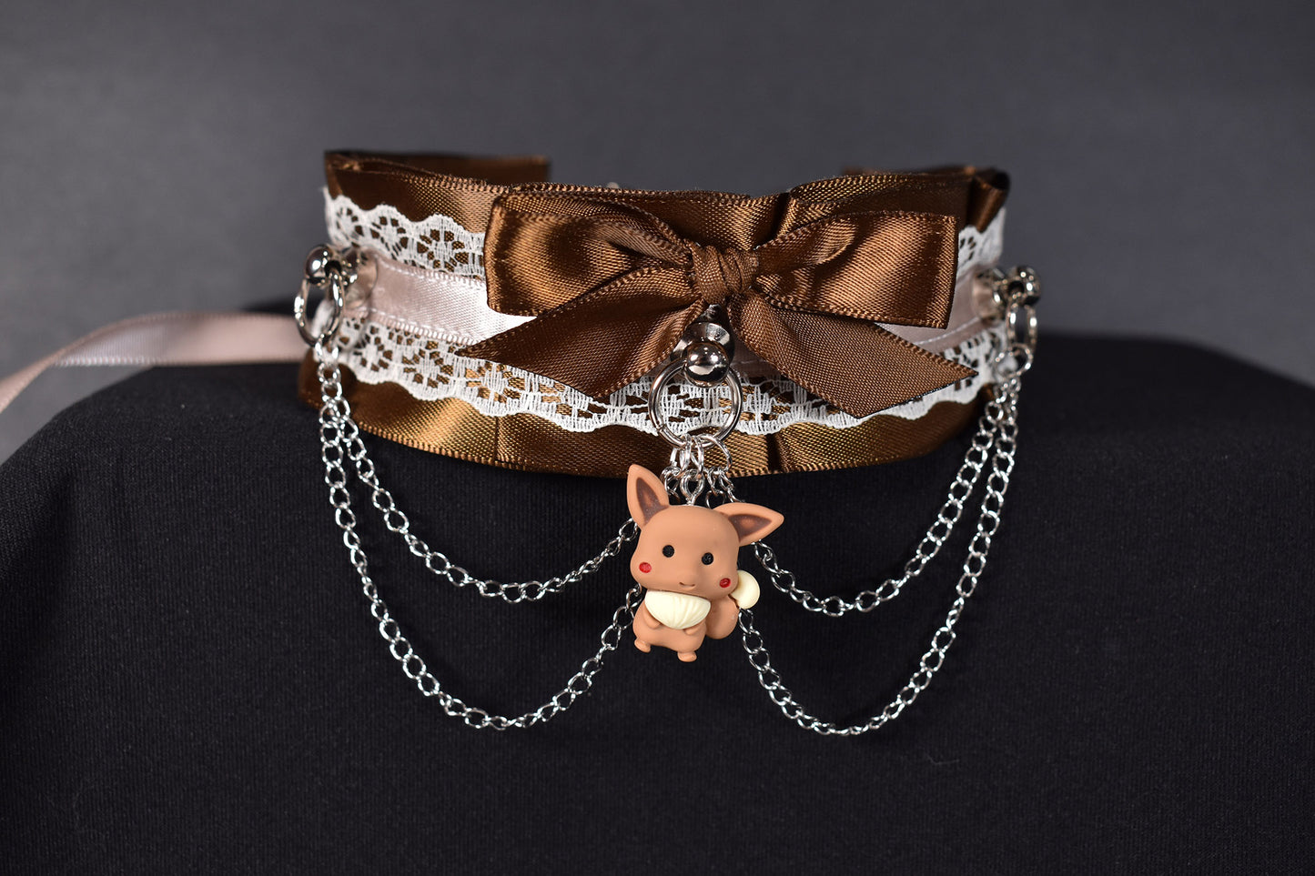 Made to your size / Brown fox choker / goth / emo / kitten play / alt fashion / bdsm / weirdcore necklace / kawaii fashion