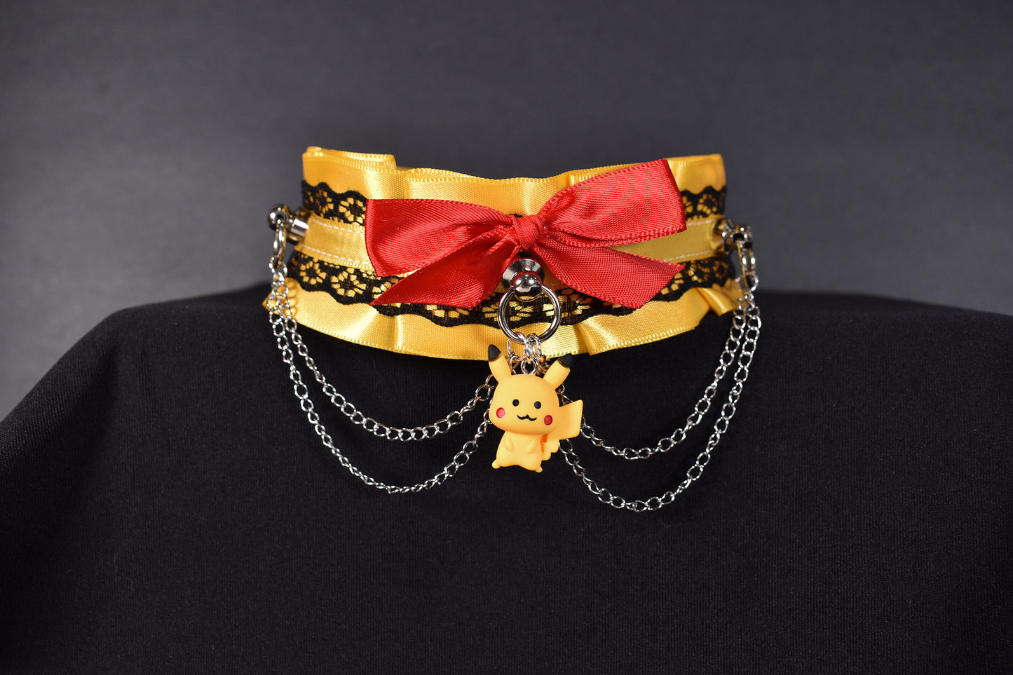 Copie de Made to your size / Yellow friend choker / goth / emo / kitten play / alt fashion / bdsm / weirdcore necklace / kawaii fashion