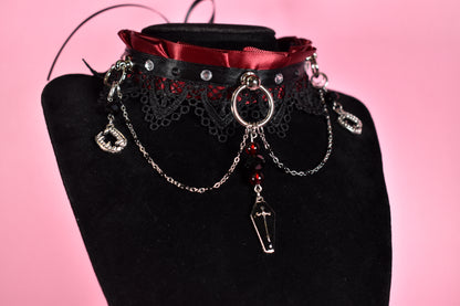 Halloween 2025 - Vampire Queen Extra Lace Chain Choker