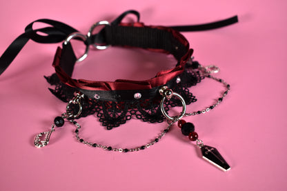 Halloween 2025 - Vampire Queen Extra Lace Chain Choker