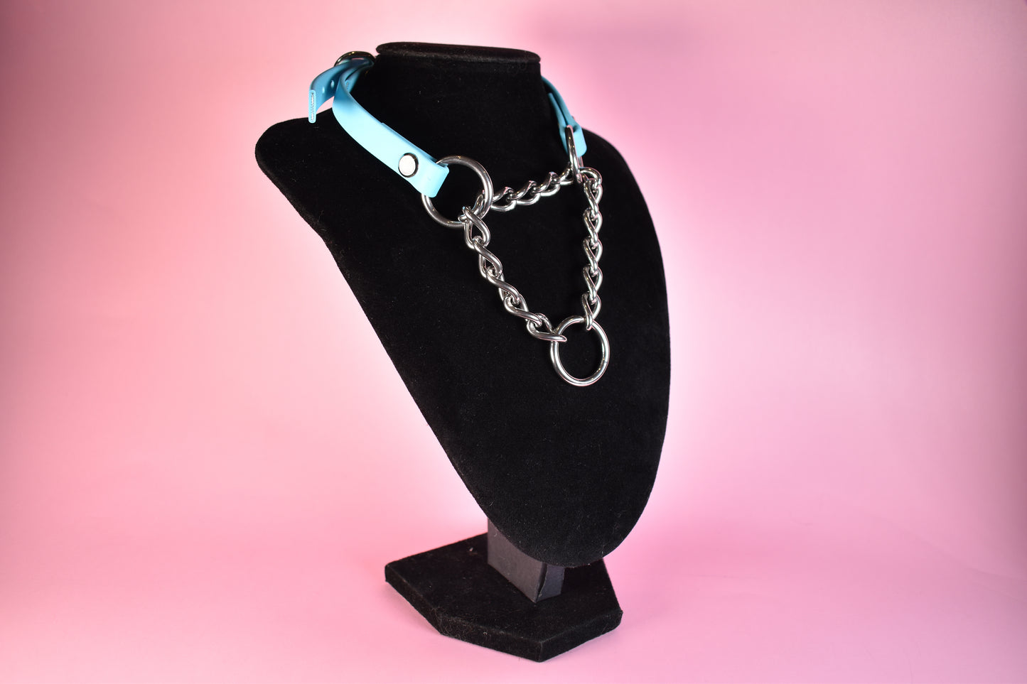 Baby Blue Biothane Martingale 1/2 Inch