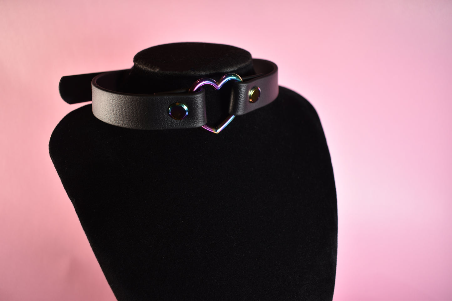 Biothane Rainbow Heart Choker