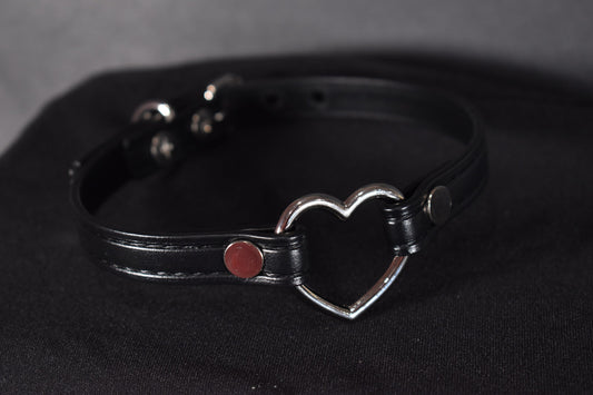 Biothane Black Heart Choker