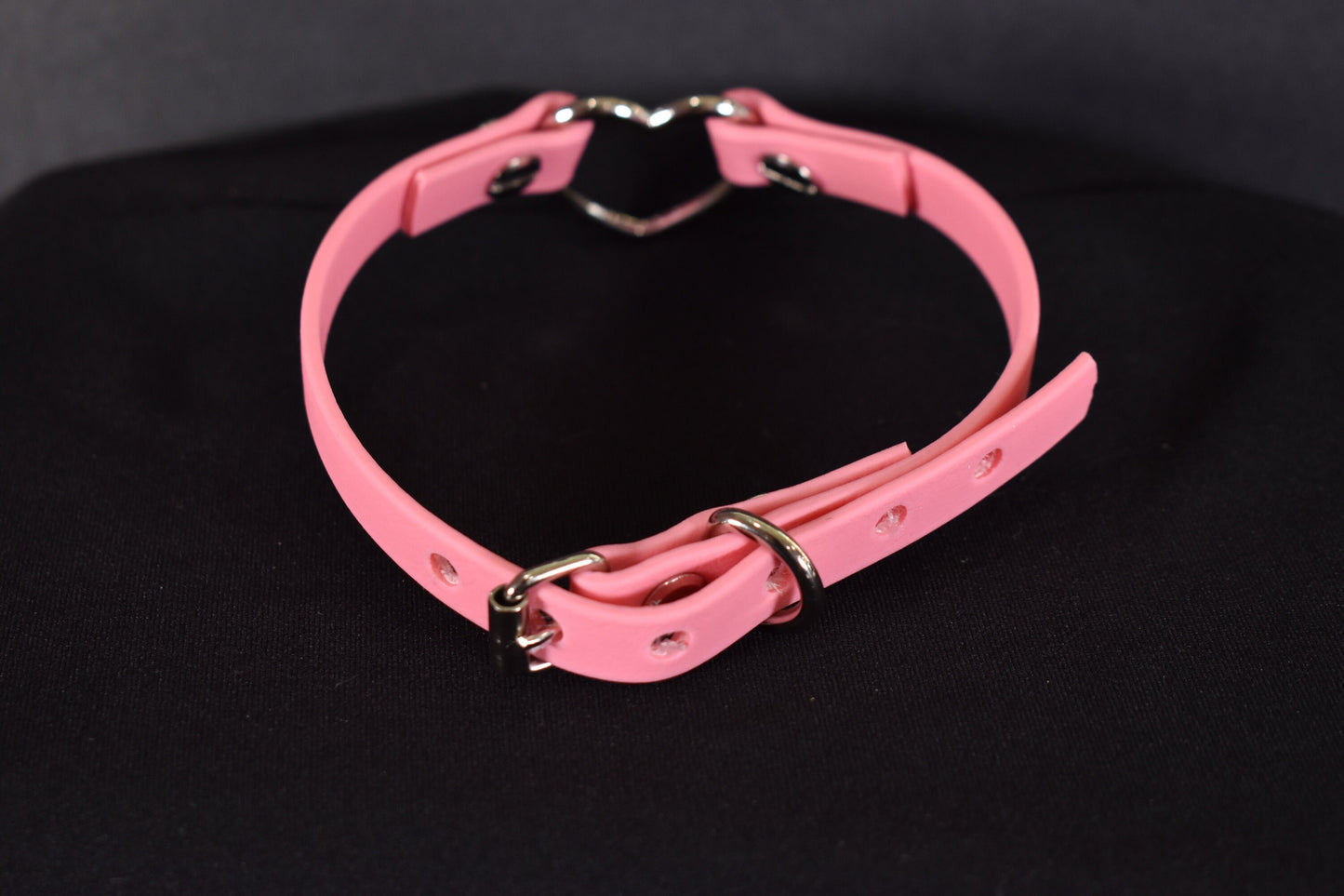 Biothane Pink Heart Choker