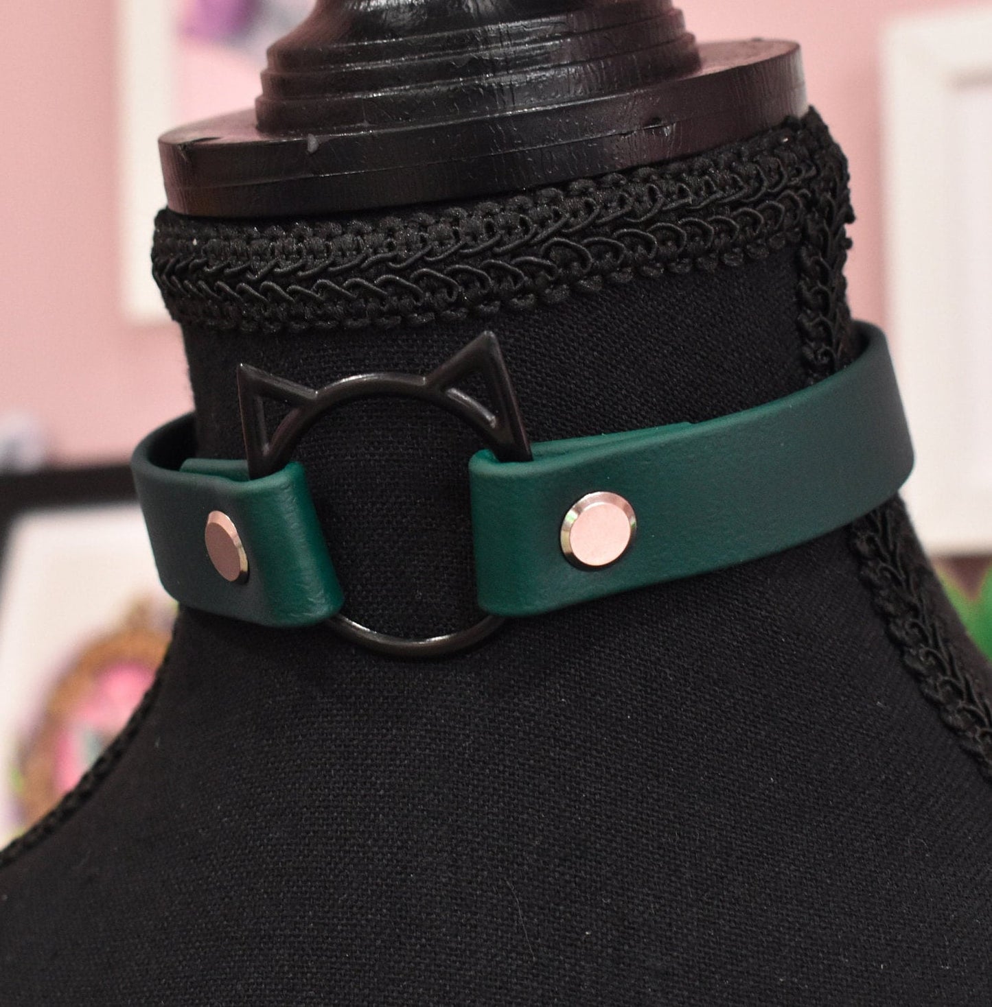 Biothane Dark Green Kitty Choker