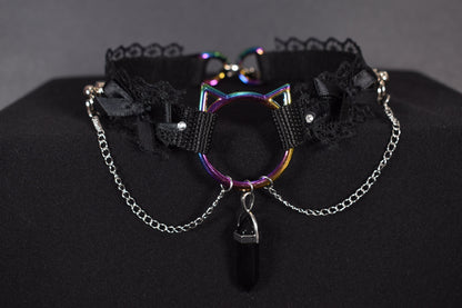 Rainbow Kitty Extra Choker