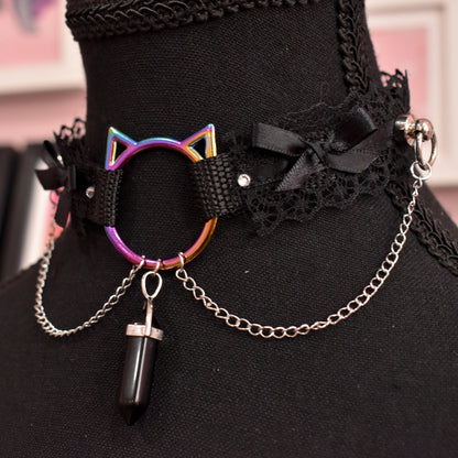 Rainbow Kitty Extra Choker