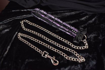 Purple Chain Kitten Play Leash
