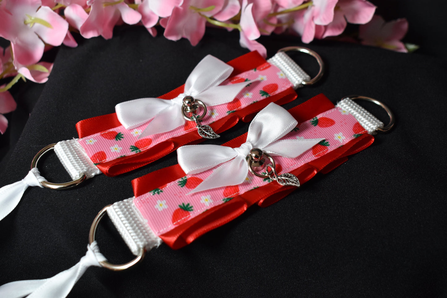Spring Strawberry Cuffs