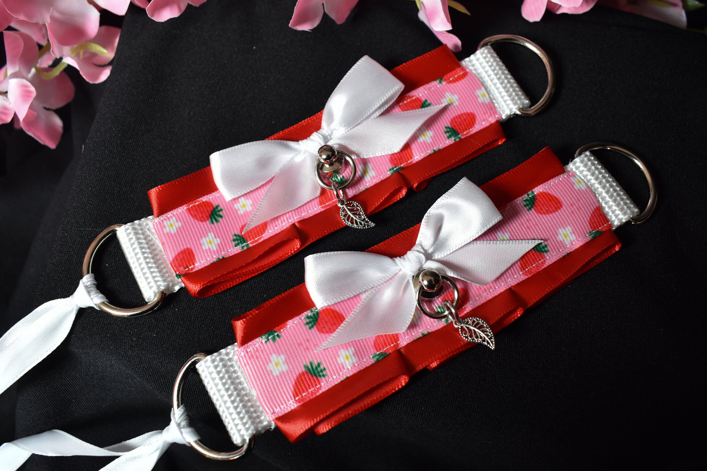 Spring Strawberry Cuffs