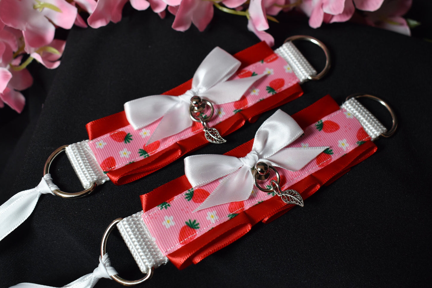 Spring Strawberry Cuffs
