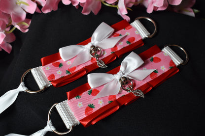 Spring Strawberry Cuffs