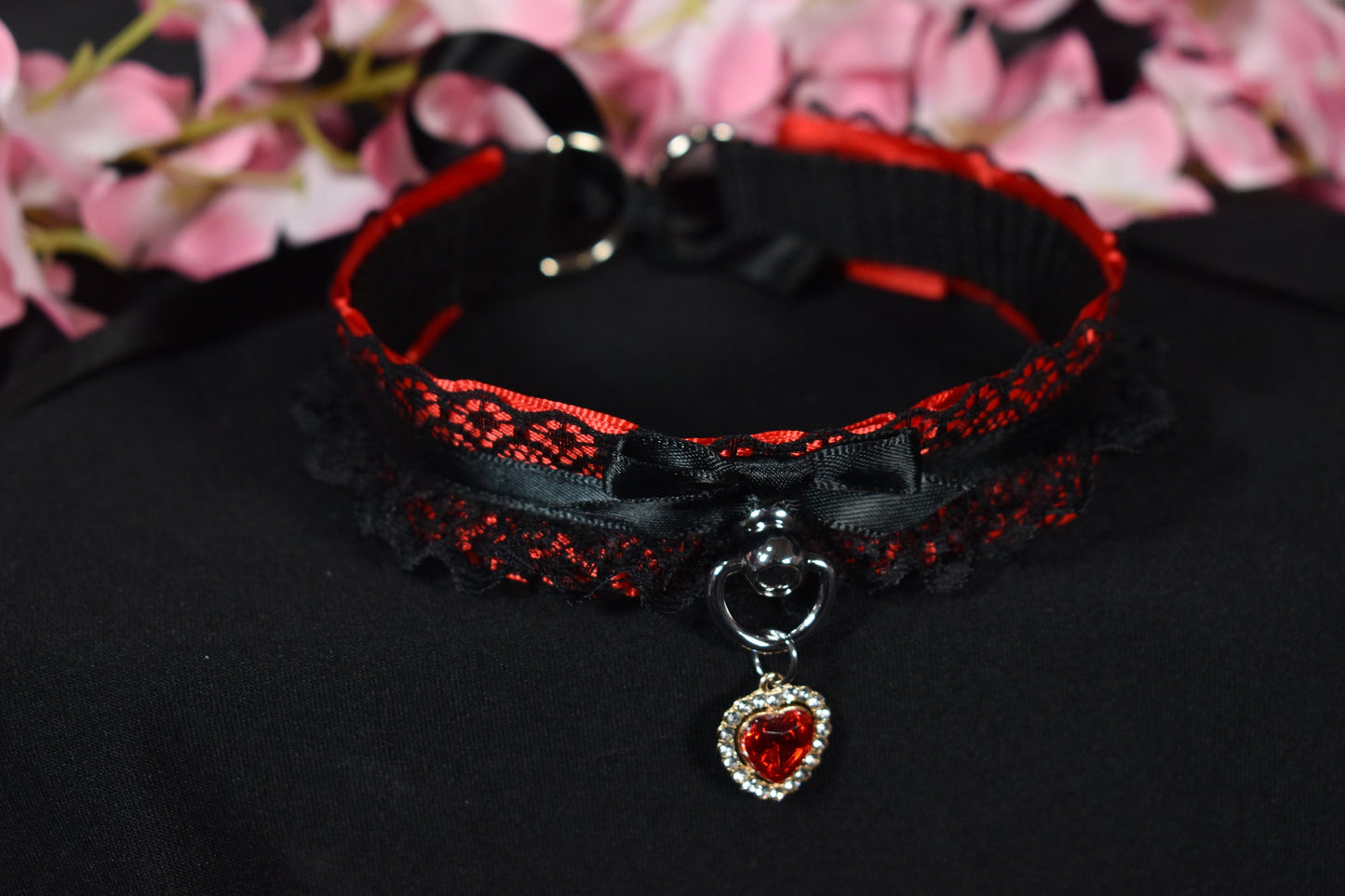 Fancy Red Heart Choker