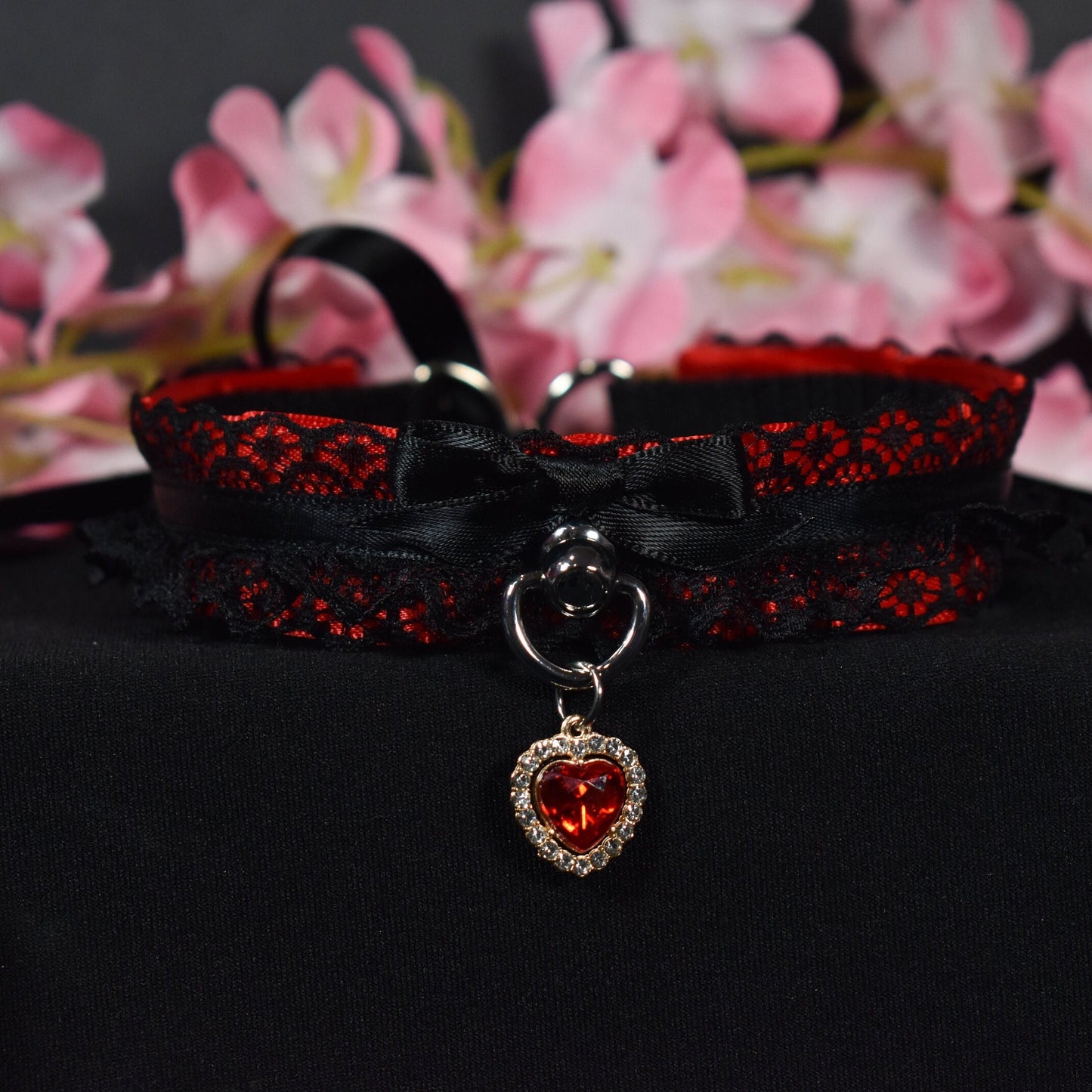 Fancy Red Heart Choker
